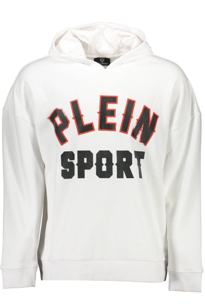 PLEIN SPORT SWEATSHIRT WITHOUT ZIP MAN WHITE FIPS220_BIANCO_01-WHITE