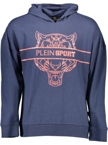 PLEIN SPORT PÁNSKÁ MIKINA BEZ ZIPU MODRÁ