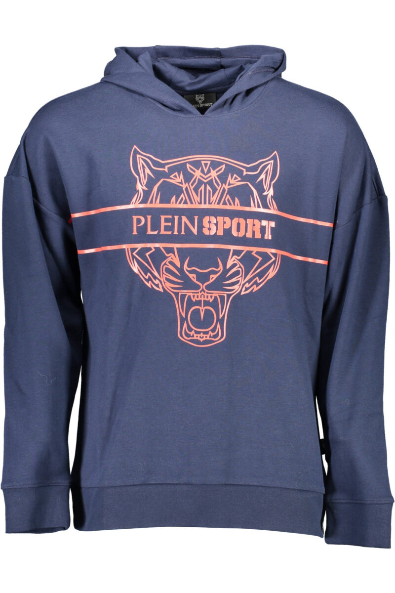 PLEIN SPORT PÁNSKÁ MIKINA BEZ ZIPU MODRÁ