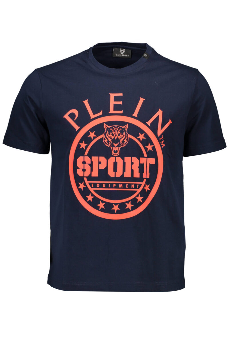 PLEIN SPORT PÁNSKÉ TRIČKO S KRÁTKÝM RUKÁVEM MODRÉ