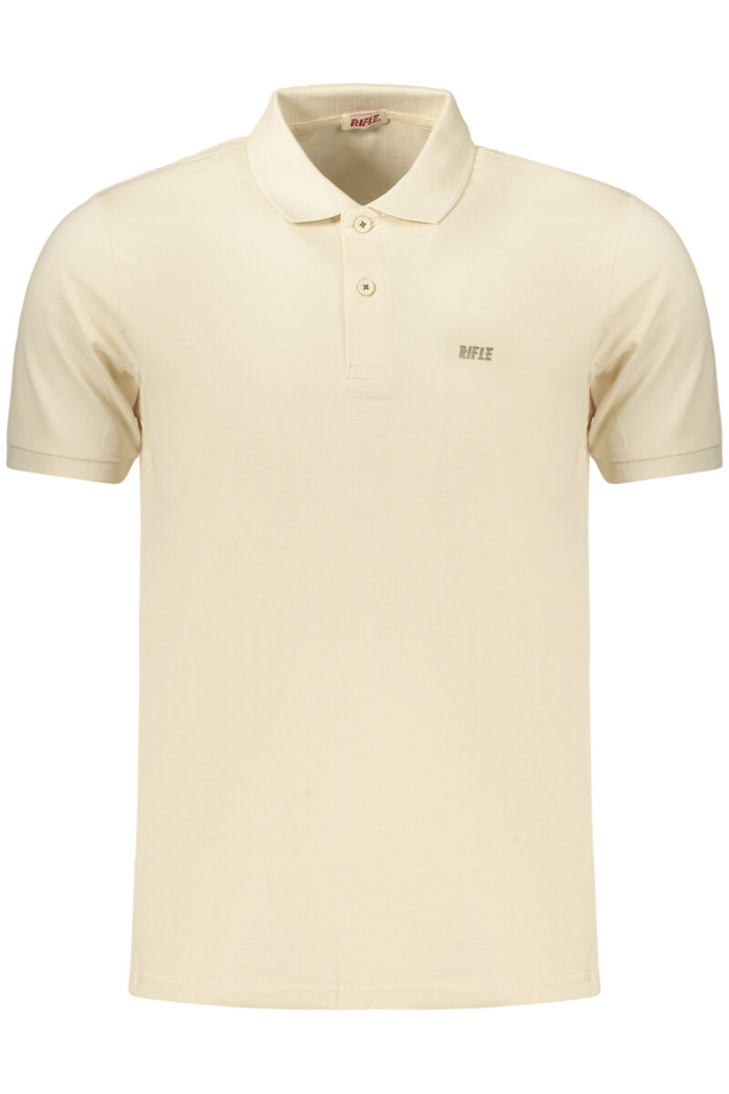 RIFLE Herren Kurzarm Poloshirt Beige