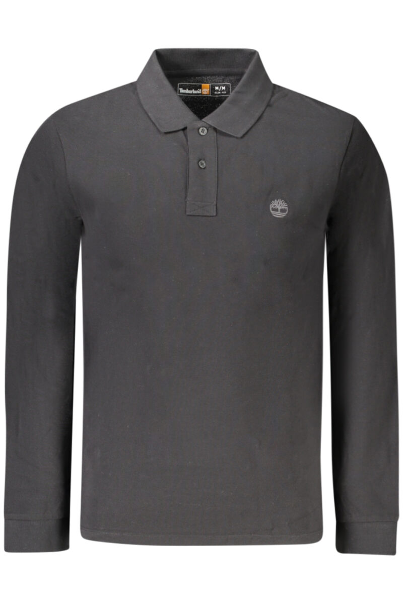 TIMBERLAND Herren Langarm-Poloshirt Schwarz
