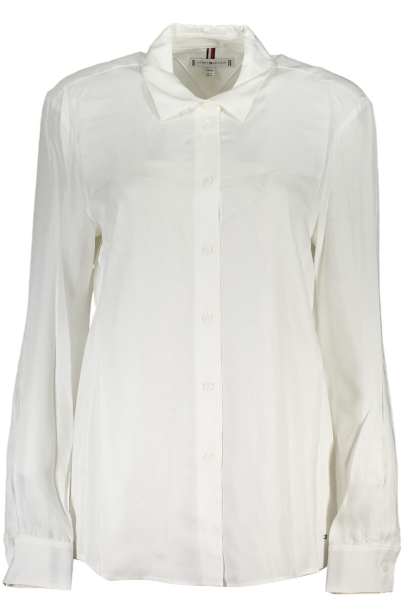 TOMMY HILFIGER Damen Hemd Langarm Weiß
