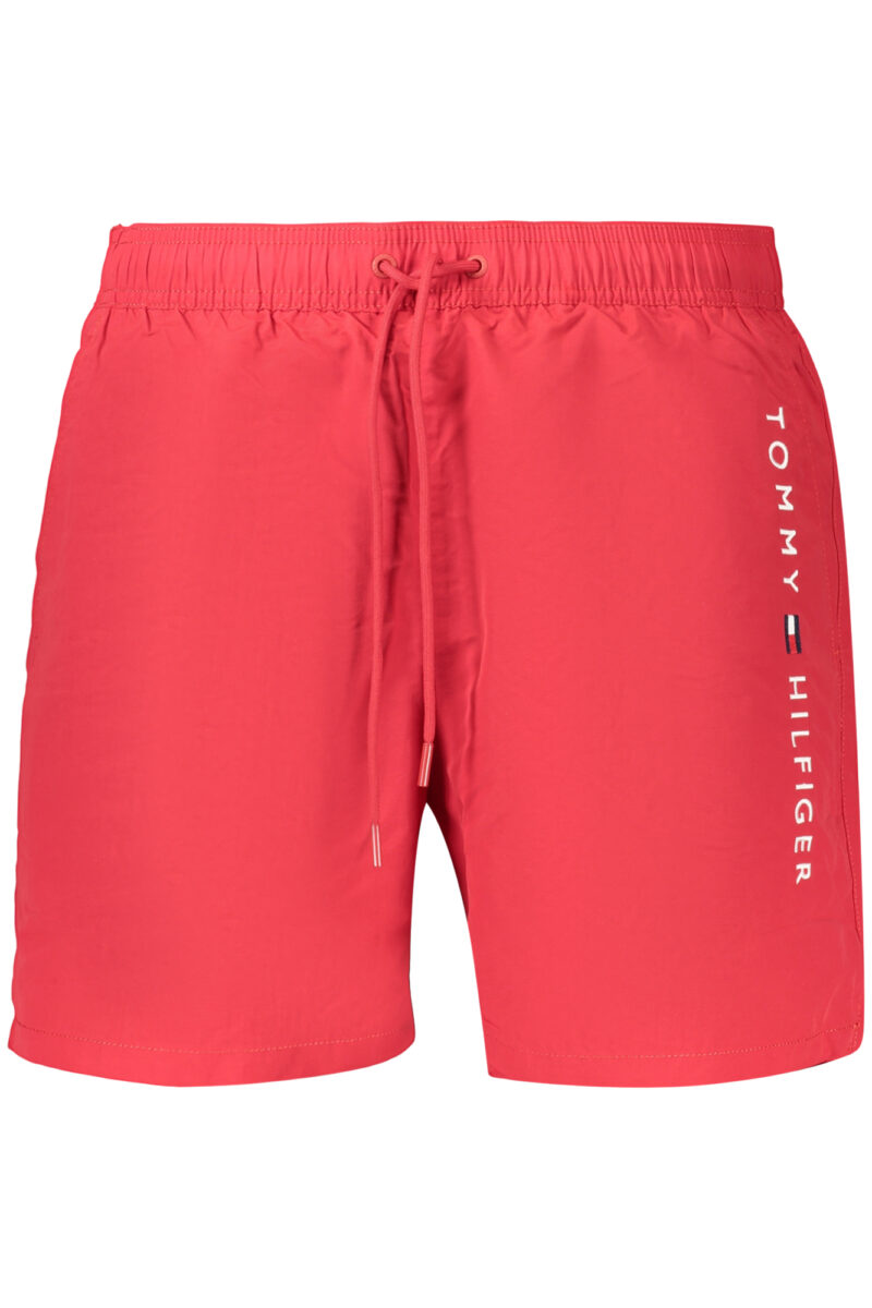 PÁNSKÉ ČERVENÉ PLAVECKÉ BOXERKY TOMMY HILFIGER