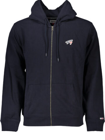 TOMMY HILFIGER PÁNSKÁ MIKINA NA ZIP MODRÁ