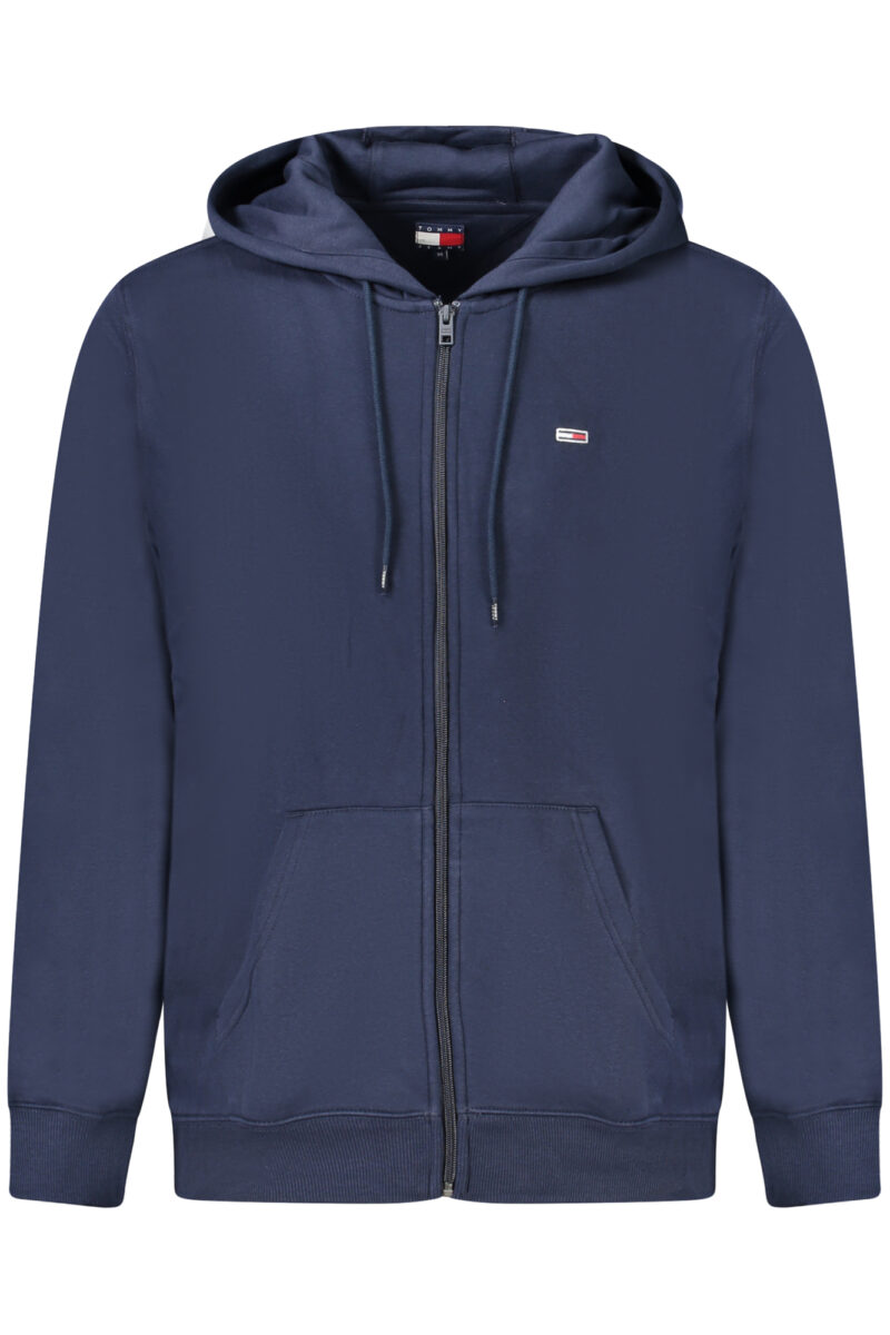 TOMMY HILFIGER PÁNSKÁ MIKINA NA ZIP MODRÁ