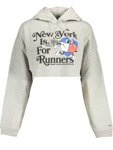 MIKINA BEZ ZIPU DÁMSKÁ ŠEDÁ TOMMY HILFIGER