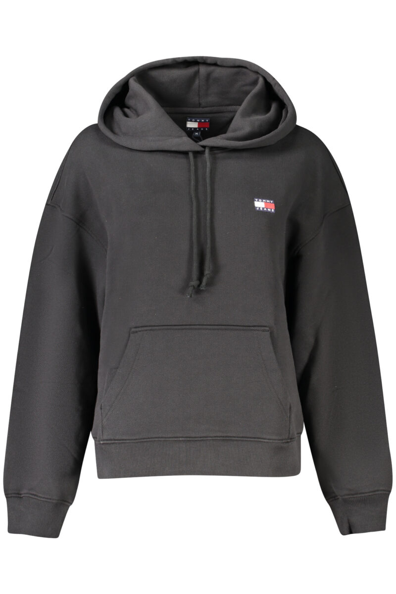 TOMMY HILFIGER MIKINA BEZ ZIPU DÁMSKÁ ČERNÁ