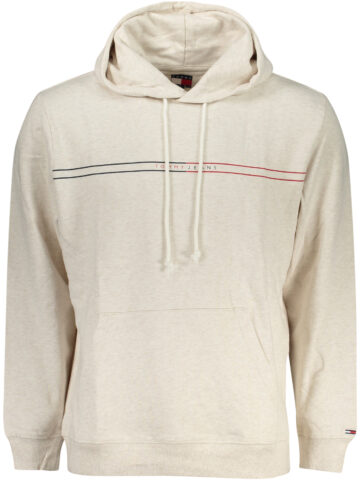 TOMMY HILFIGER PÁNSKÁ MIKINA BEZ ZIPU BÉŽOVÁ
