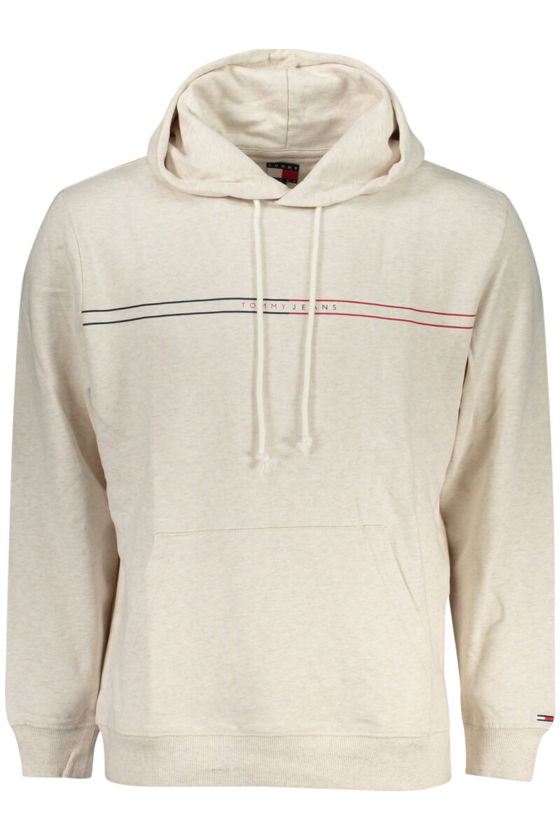 TOMMY HILFIGER PÁNSKÁ MIKINA BEZ ZIPU BÉŽOVÁ