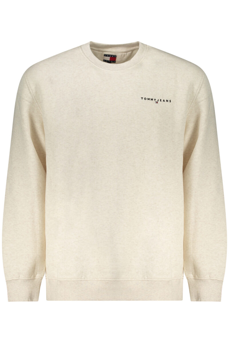 TOMMY HILFIGER PÁNSKÁ MIKINA BEZ ZIPU BÉŽOVÁ