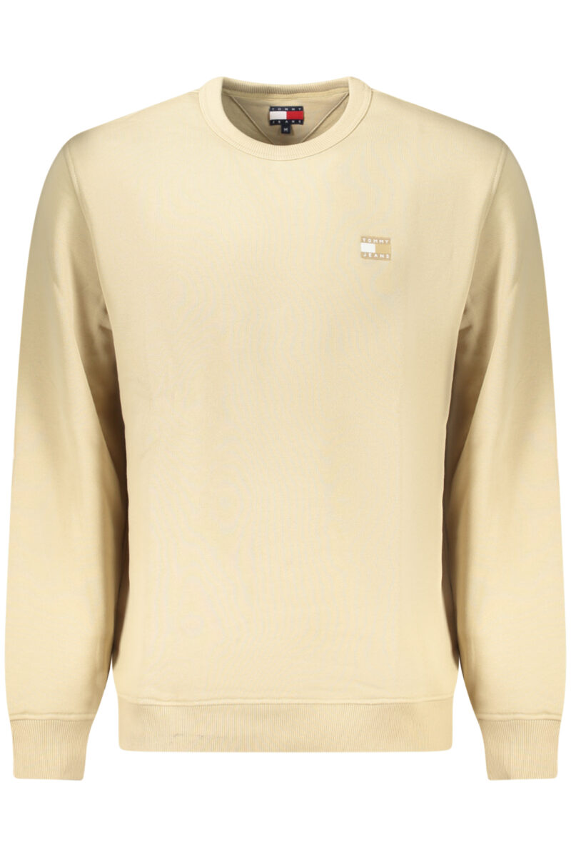 TOMMY HILFIGER PÁNSKÁ MIKINA BEZ ZIPU BÉŽOVÁ