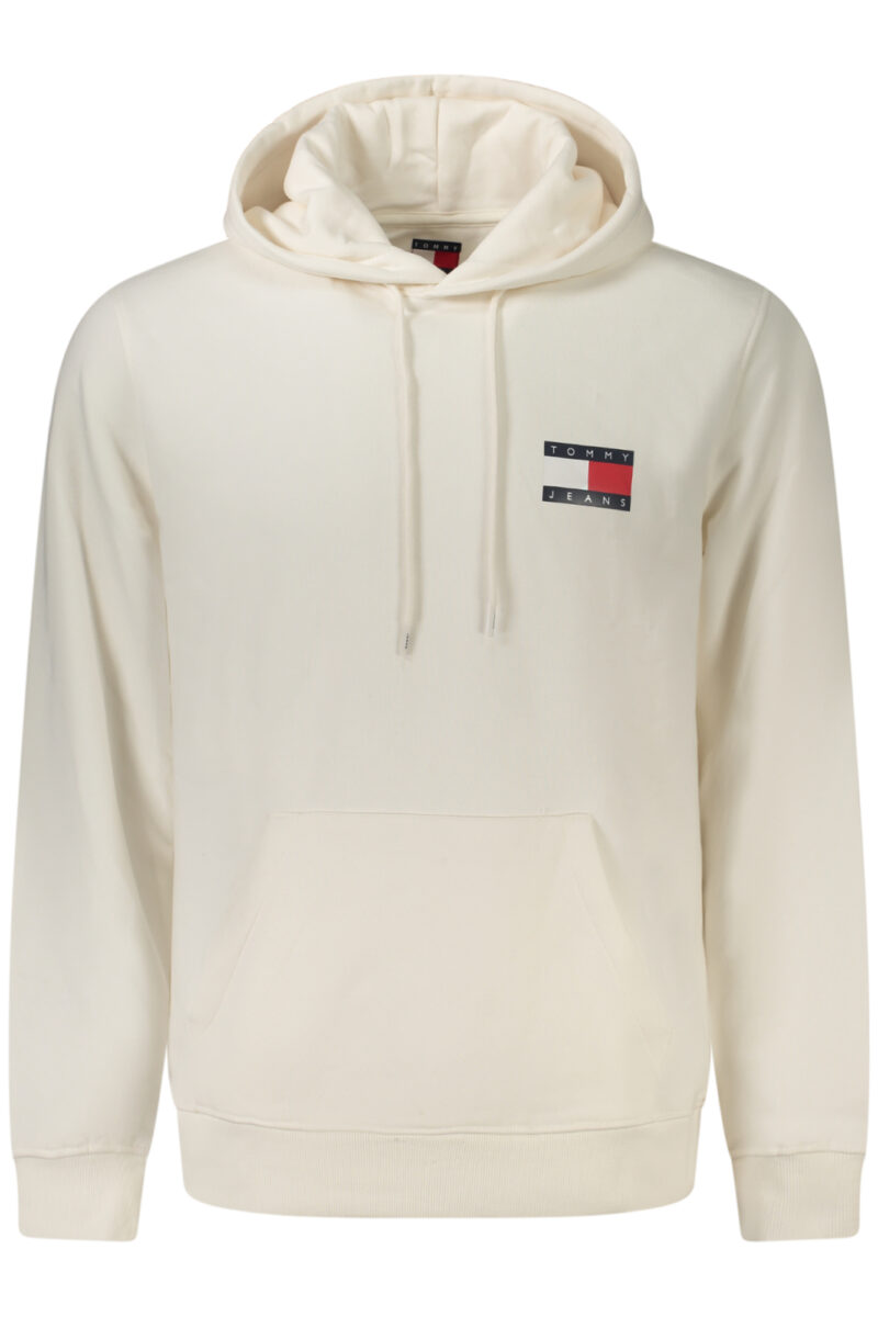 TOMMY HILFIGER PÁNSKÁ MIKINA BEZ ZIPU BÍLÁ