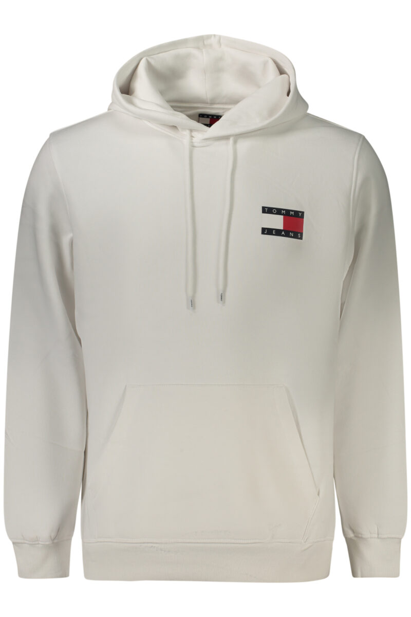 TOMMY HILFIGER PÁNSKÁ MIKINA BEZ ZIPU BÍLÁ