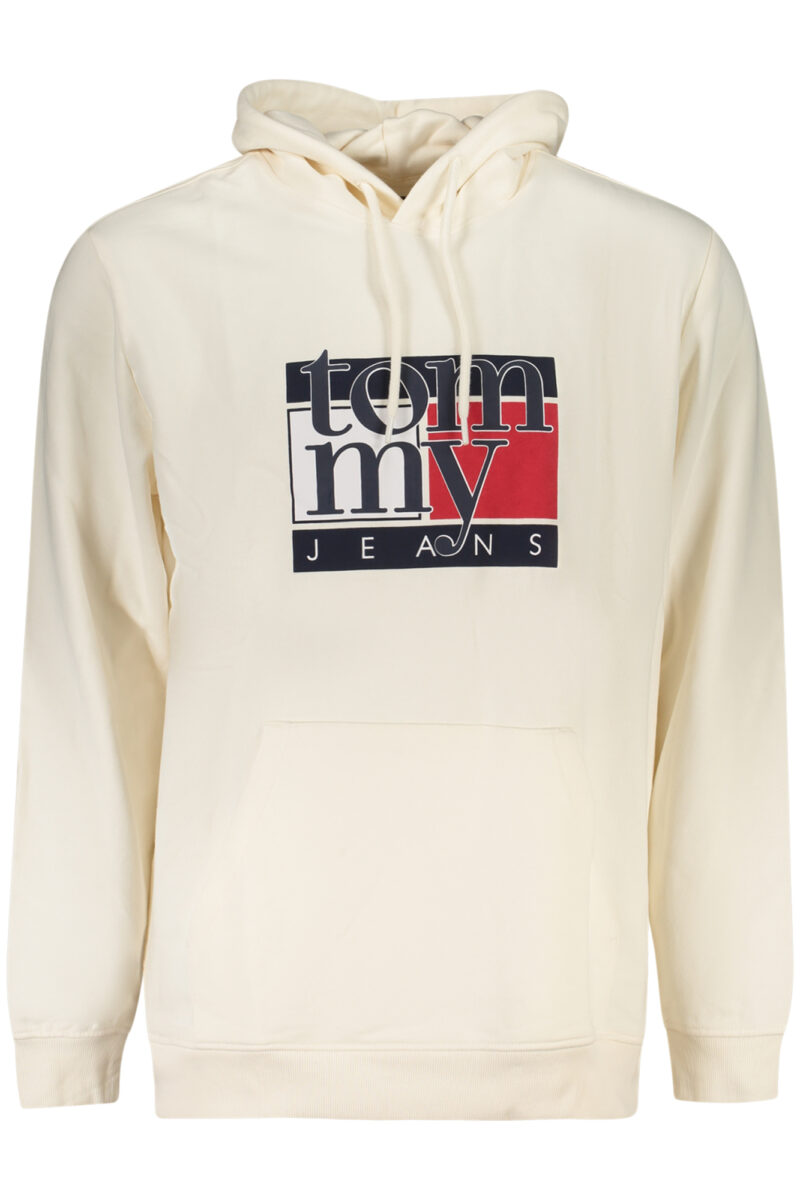 TOMMY HILFIGER PÁNSKÁ MIKINA BEZ ZIPU BÍLÁ