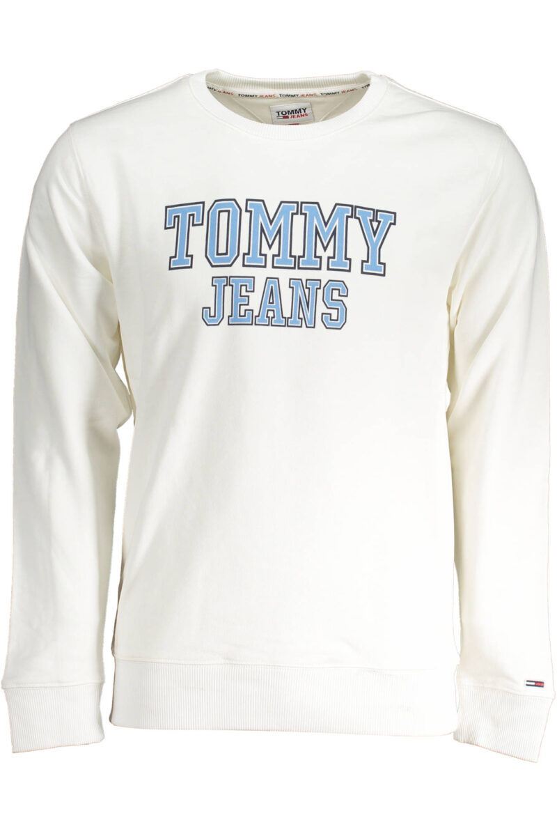 TOMMY HILFIGER PÁNSKÁ MIKINA BEZ ZIPU BÍLÁ