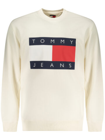 TOMMY HILFIGER PÁNSKÁ MIKINA BEZ ZIPU BÍLÁ