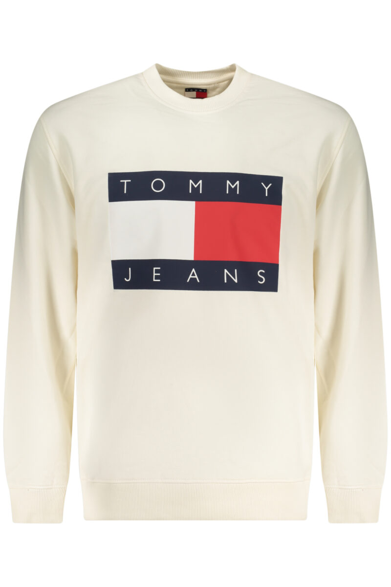 TOMMY HILFIGER PÁNSKÁ MIKINA BEZ ZIPU BÍLÁ