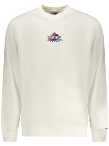 TOMMY HILFIGER PÁNSKÁ MIKINA BEZ ZIPU BÍLÁ