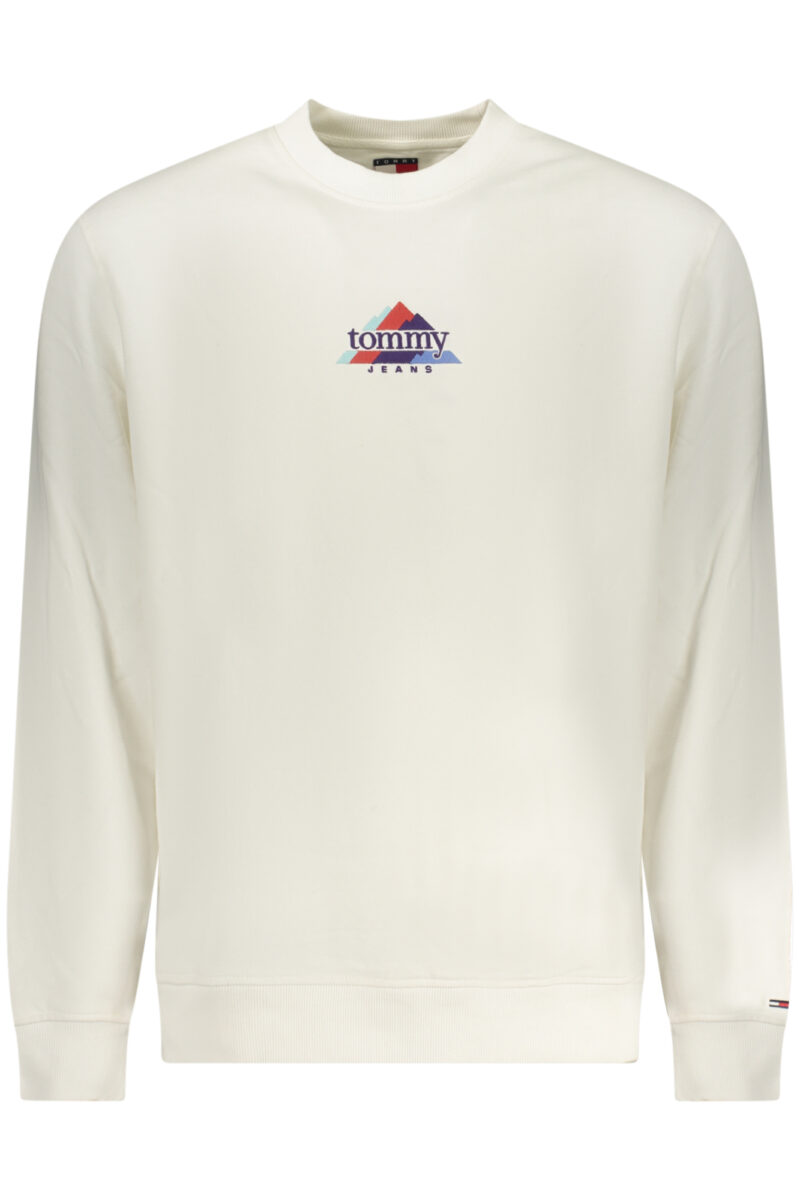 TOMMY HILFIGER PÁNSKÁ MIKINA BEZ ZIPU BÍLÁ