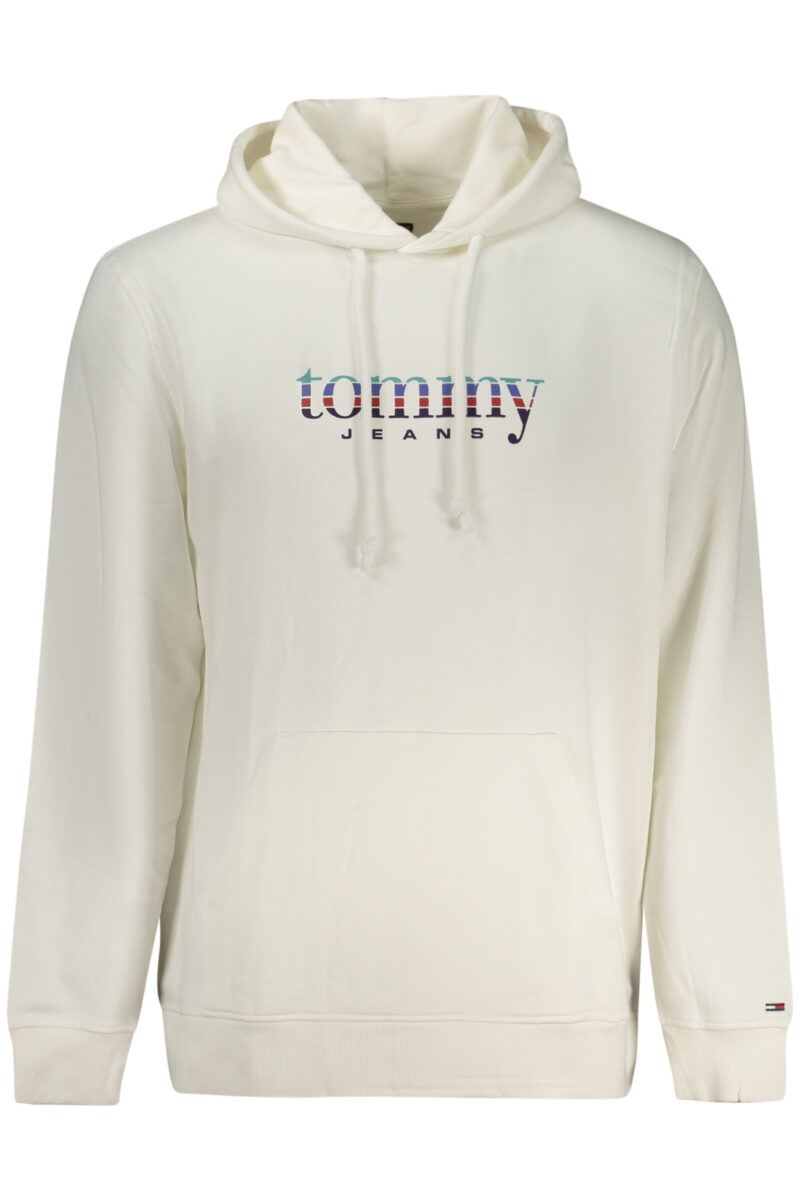 TOMMY HILFIGER PÁNSKÁ MIKINA BEZ ZIPU BÍLÁ