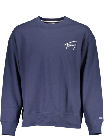MODRÁ PÁNSKÁ MIKINA BEZ ZIPU TOMMY HILFIGER