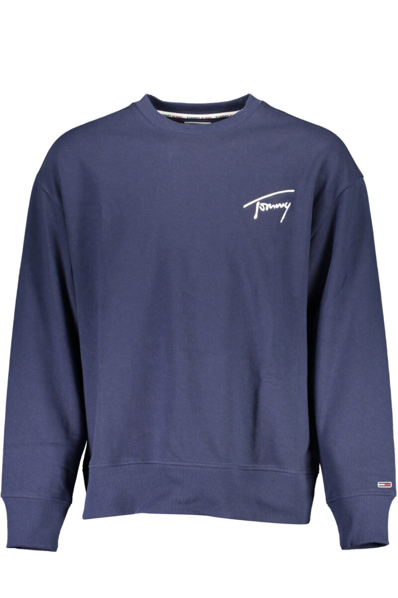 MODRÁ PÁNSKÁ MIKINA BEZ ZIPU TOMMY HILFIGER