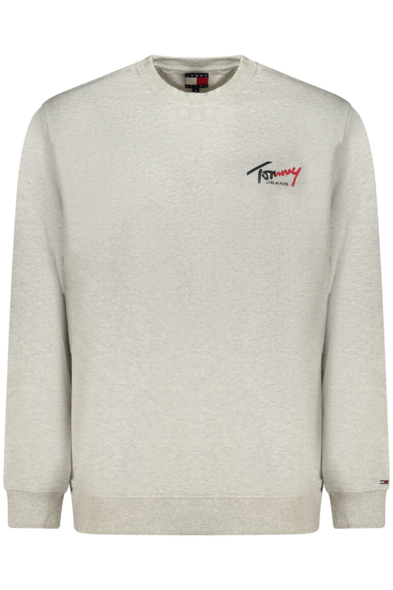 TOMMY HILFIGER PÁNSKÁ MIKINA BEZ ZIPU ŠEDÁ