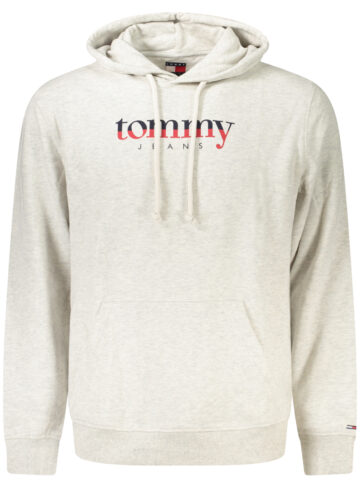TOMMY HILFIGER PÁNSKÁ MIKINA BEZ ZIPU ŠEDÁ