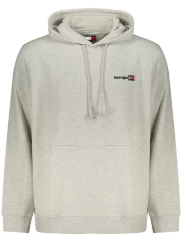 TOMMY HILFIGER PÁNSKÁ MIKINA BEZ ZIPU ŠEDÁ