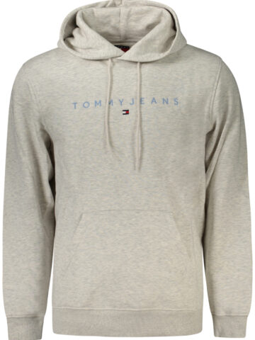 TOMMY HILFIGER PÁNSKÁ MIKINA BEZ ZIPU ŠEDÁ