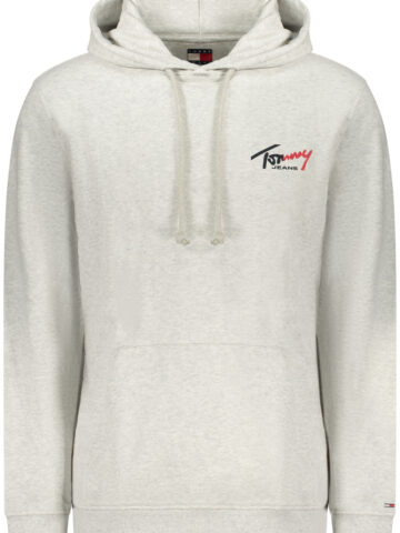 TOMMY HILFIGER PÁNSKÁ MIKINA BEZ ZIPU ŠEDÁ