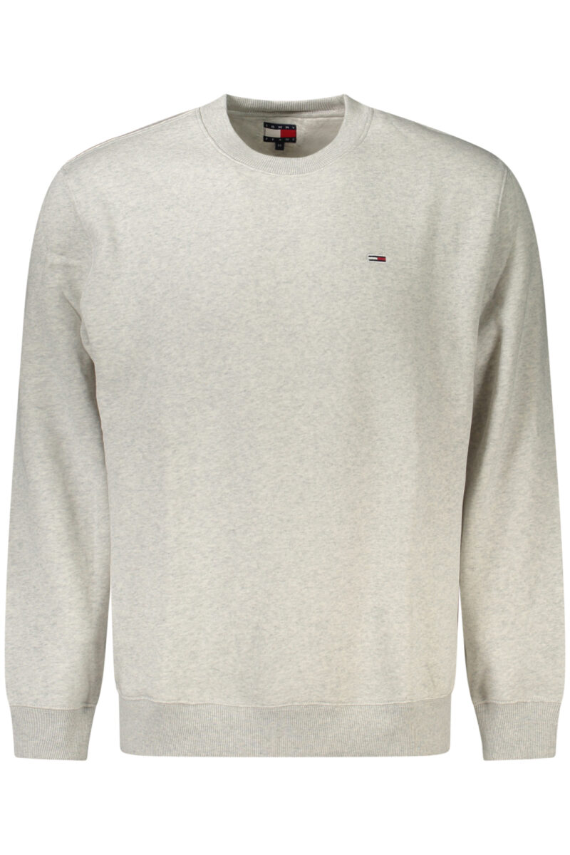 TOMMY HILFIGER PÁNSKÁ MIKINA BEZ ZIPU ŠEDÁ
