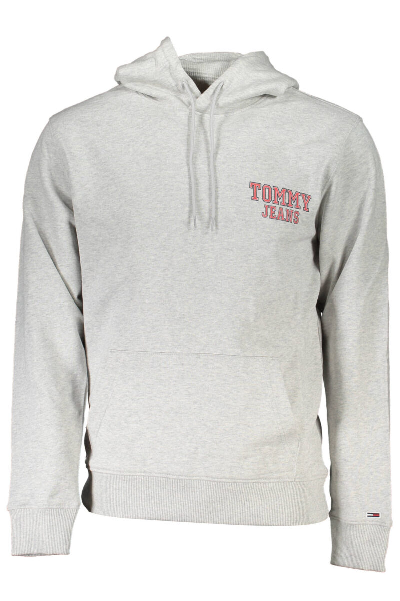 TOMMY HILFIGER PÁNSKÁ MIKINA BEZ ZIPU ŠEDÁ
