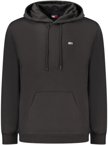 TOMMY HILFIGER PÁNSKÁ MIKINA BEZ ZIPU ČERNÁ