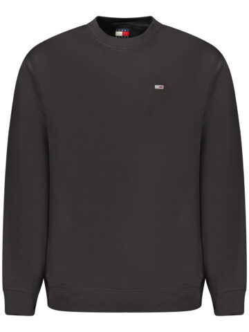 TOMMY HILFIGER PÁNSKÁ MIKINA BEZ ZIPU ČERNÁ