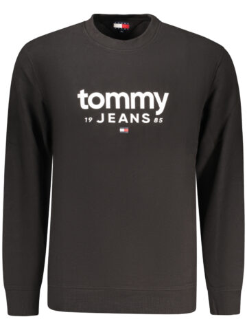 TOMMY HILFIGER PÁNSKÁ MIKINA BEZ ZIPU ČERNÁ