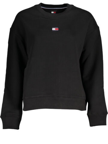 TOMMY HILFIGER PÁNSKÁ MIKINA BEZ ZIPU ČERNÁ