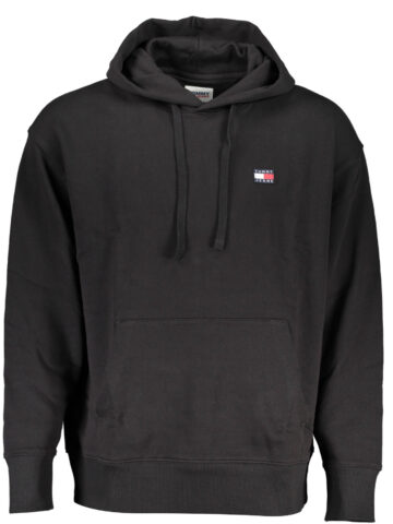 TOMMY HILFIGER PÁNSKÁ MIKINA BEZ ZIPU ČERNÁ