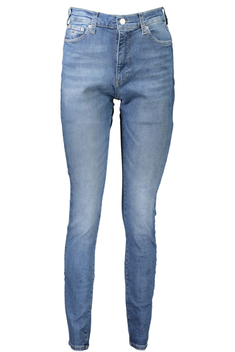TOMMY HILFIGER JEANS SYLVIA HIGH SUPER SKINNY MODA MODRÁ