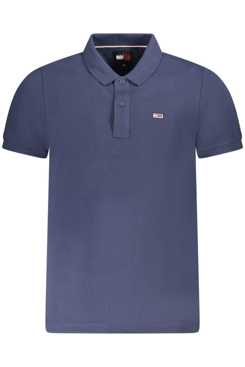 TOMMY HILFIGER PÁNSKÁ POLOKOŠILE S KRÁTKÝM RUKÁVEM MODRÁ