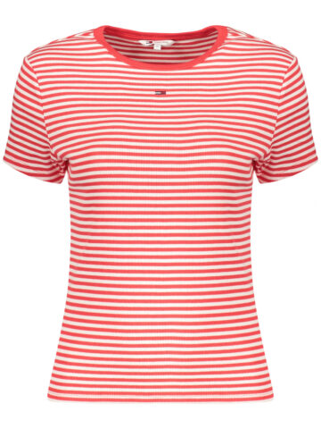 Tommy Hilfiger T-Shirt Damen Rot Kurzarm