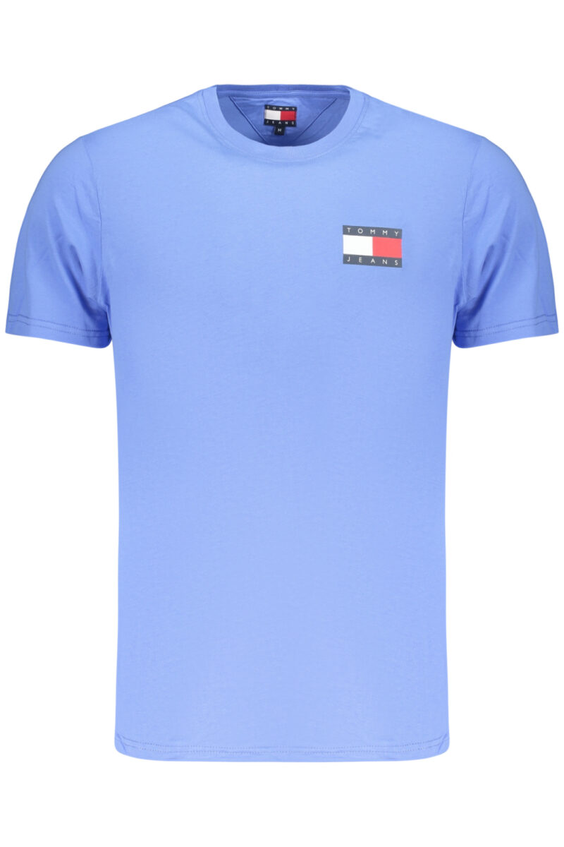 TOMMY HILFIGER PÁNSKÉ TRIČKO S KRÁTKÝM RUKÁVEM SVĚTLE MODRÉ