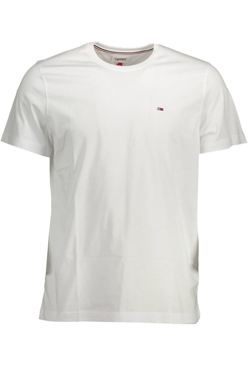TOMMY HILFIGER PÁNSKÉ TRIČKO S KRÁTKÝM RUKÁVEM BÍLÉ