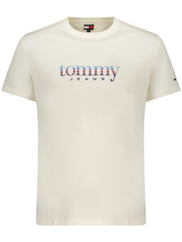 TOMMY HILFIGER PÁNSKÉ TRIČKO S KRÁTKÝM RUKÁVEM BÍLÉ
