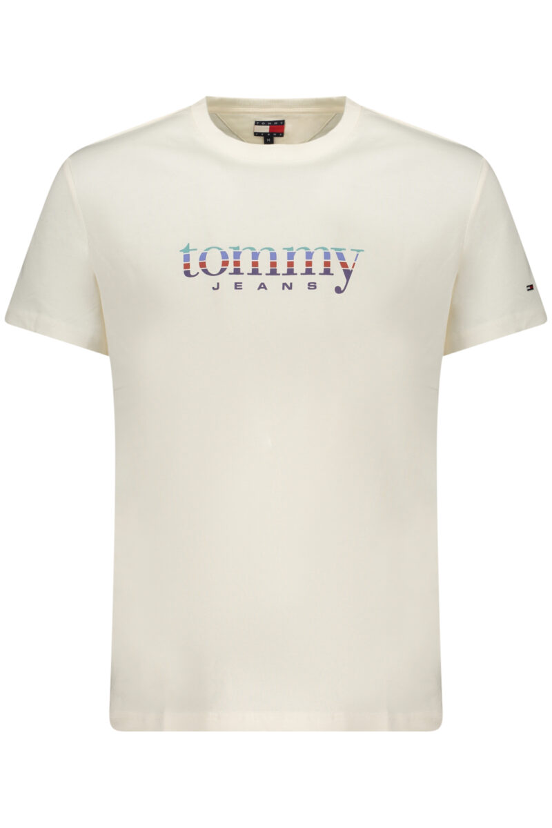 TOMMY HILFIGER PÁNSKÉ TRIČKO S KRÁTKÝM RUKÁVEM BÍLÉ