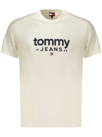 TOMMY HILFIGER PÁNSKÉ TRIČKO S KRÁTKÝM RUKÁVEM BÍLÉ