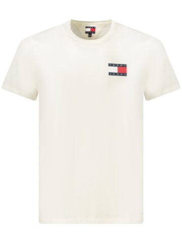 TOMMY HILFIGER PÁNSKÉ TRIČKO S KRÁTKÝM RUKÁVEM BÍLÉ