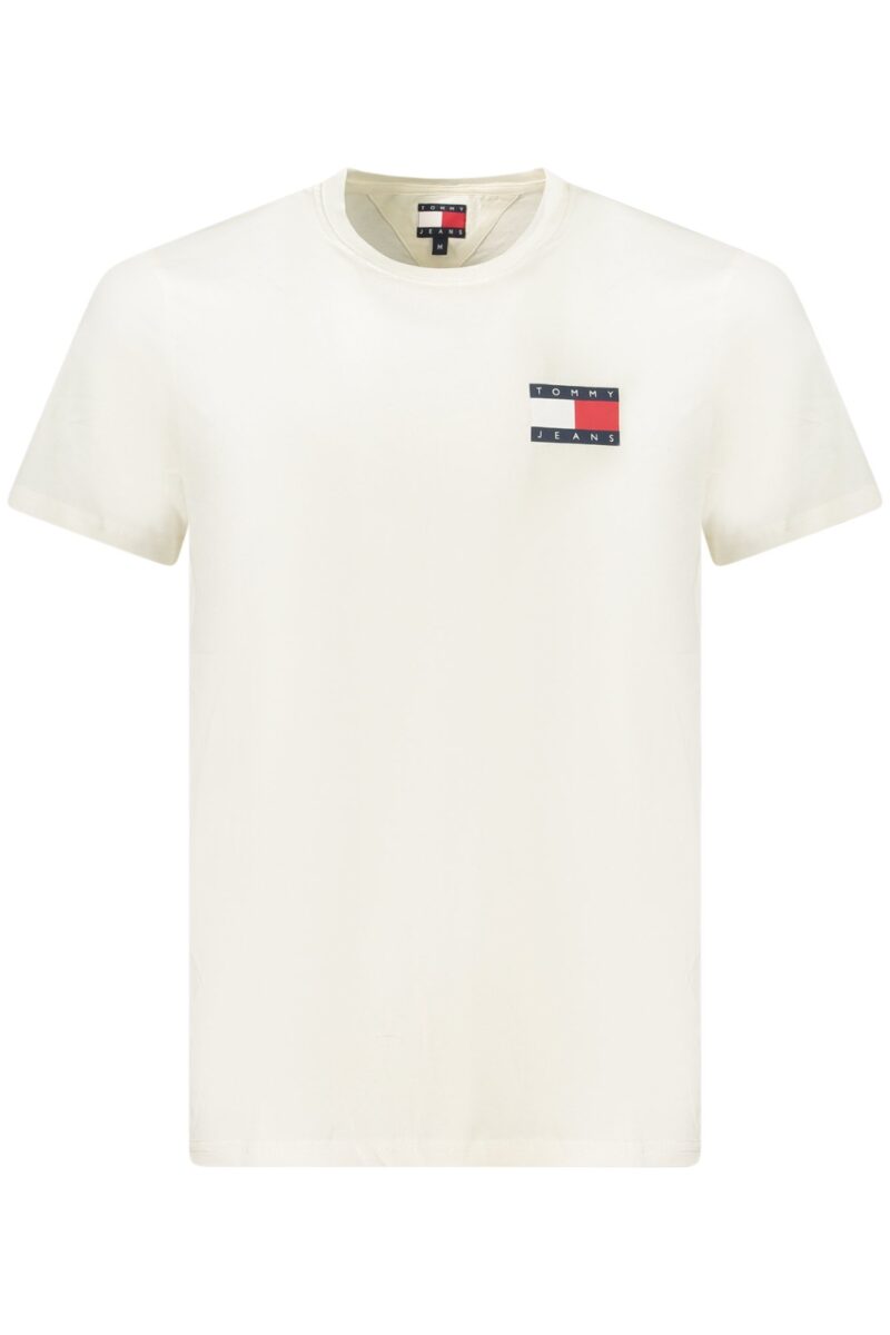 TOMMY HILFIGER PÁNSKÉ TRIČKO S KRÁTKÝM RUKÁVEM BÍLÉ
