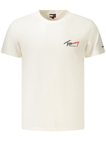 TOMMY HILFIGER PÁNSKÉ TRIČKO S KRÁTKÝM RUKÁVEM BÍLÉ